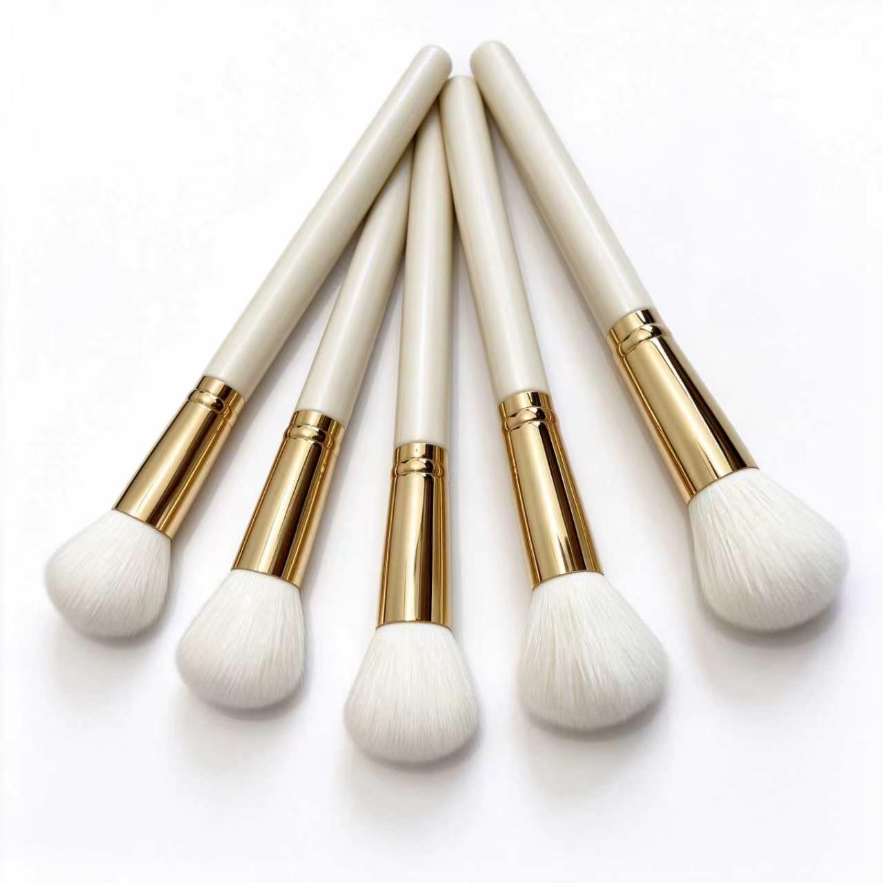 Cream White & Gold 5-Piece Set