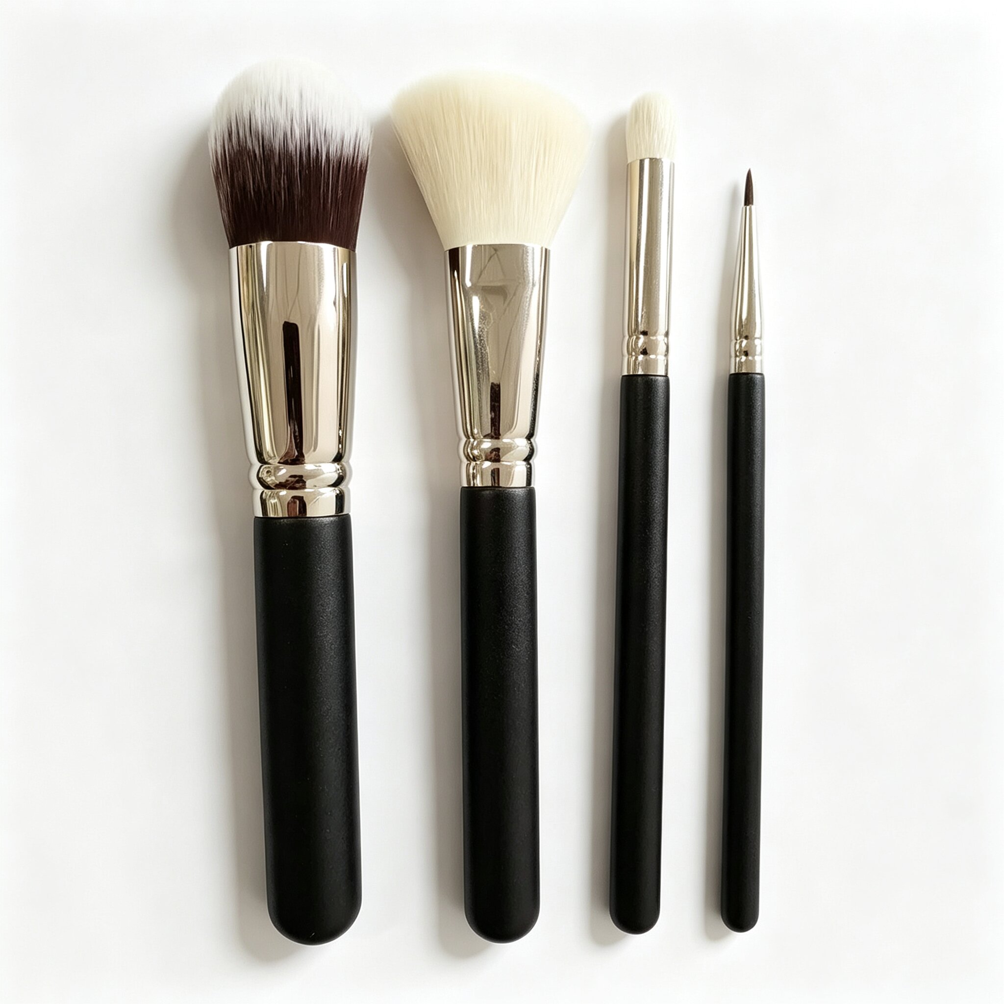 Black & Silver 4-Piece Set